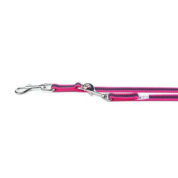 Julius K9 Color & Gray Adjustable Leash in pink