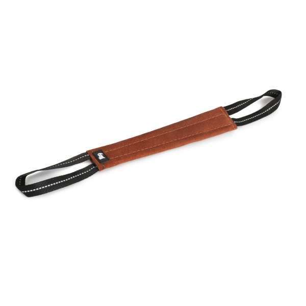 Leather tug toy